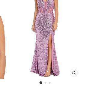 Morgan & Co. Shimmering Pink Sequin Dress